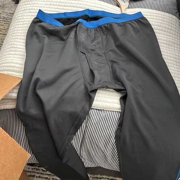 REI Other - REI Men's Charcoal long John’s with Blue Trim